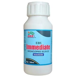 EBS Immediate (Imidacloprid 30.5 SC) 100ml Control Termites Aphid Jassids Whitefly Thrips white And brown plant hopper on Chilli Tomato Potato Soya Brinjal wheat Cotton