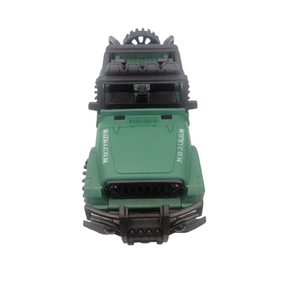 Thar Military Jeep Toy Car, Plastic, Multicolor-Green