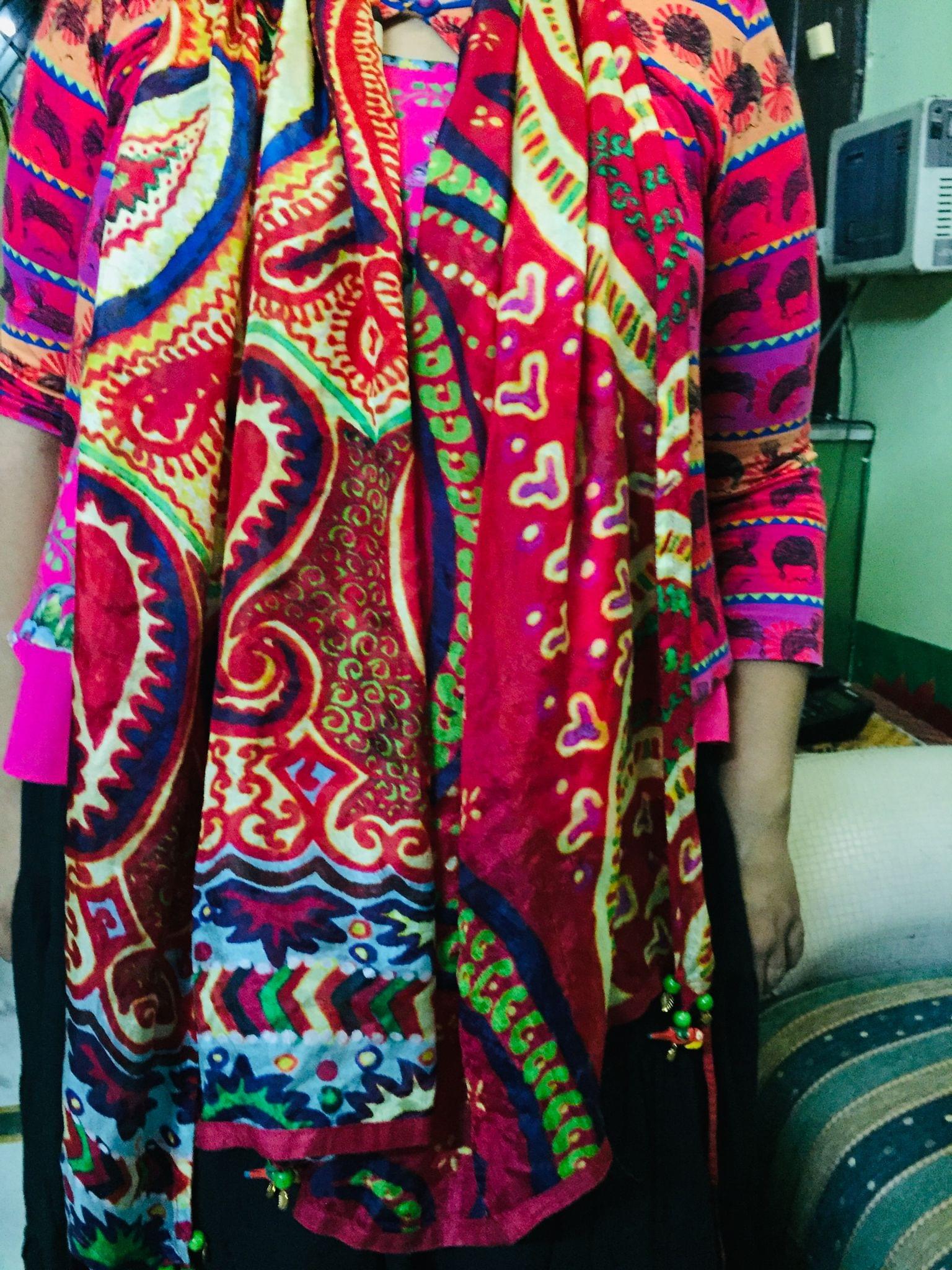 2 silk stoles - Ethereal and Vibgyorise