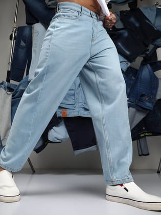 Semi-Tapered Relaxed Denim Jeans Semi-Tapered Relaxed Denim Jeans
