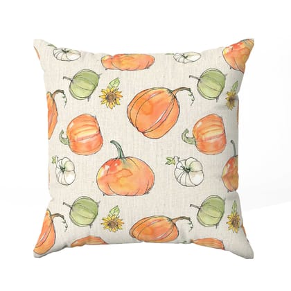 Garlic pumpkin-Velvet Cushion / 16x16 / without