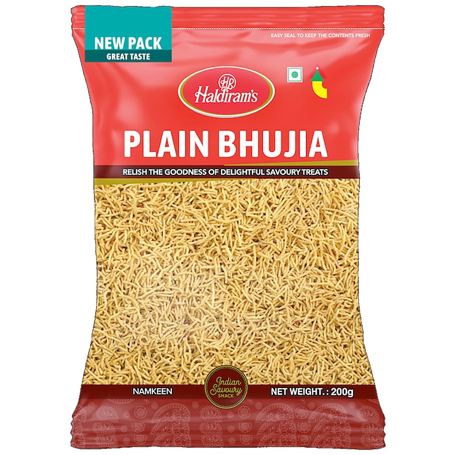 Haldiram's Namkeen - Plain Bhujia, 400 g Pouch