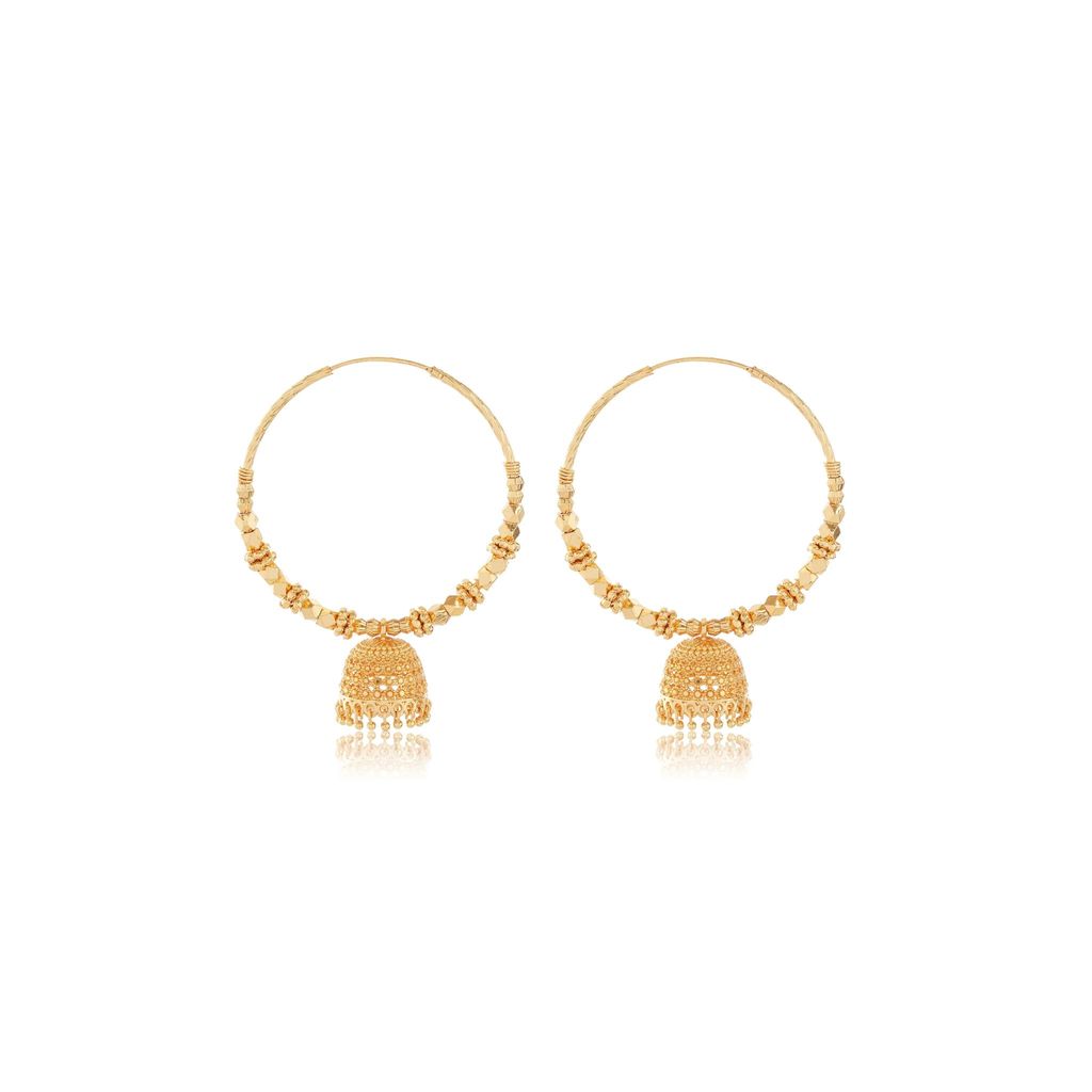 "1 Gram Gold Plated Jhumka Earrings"