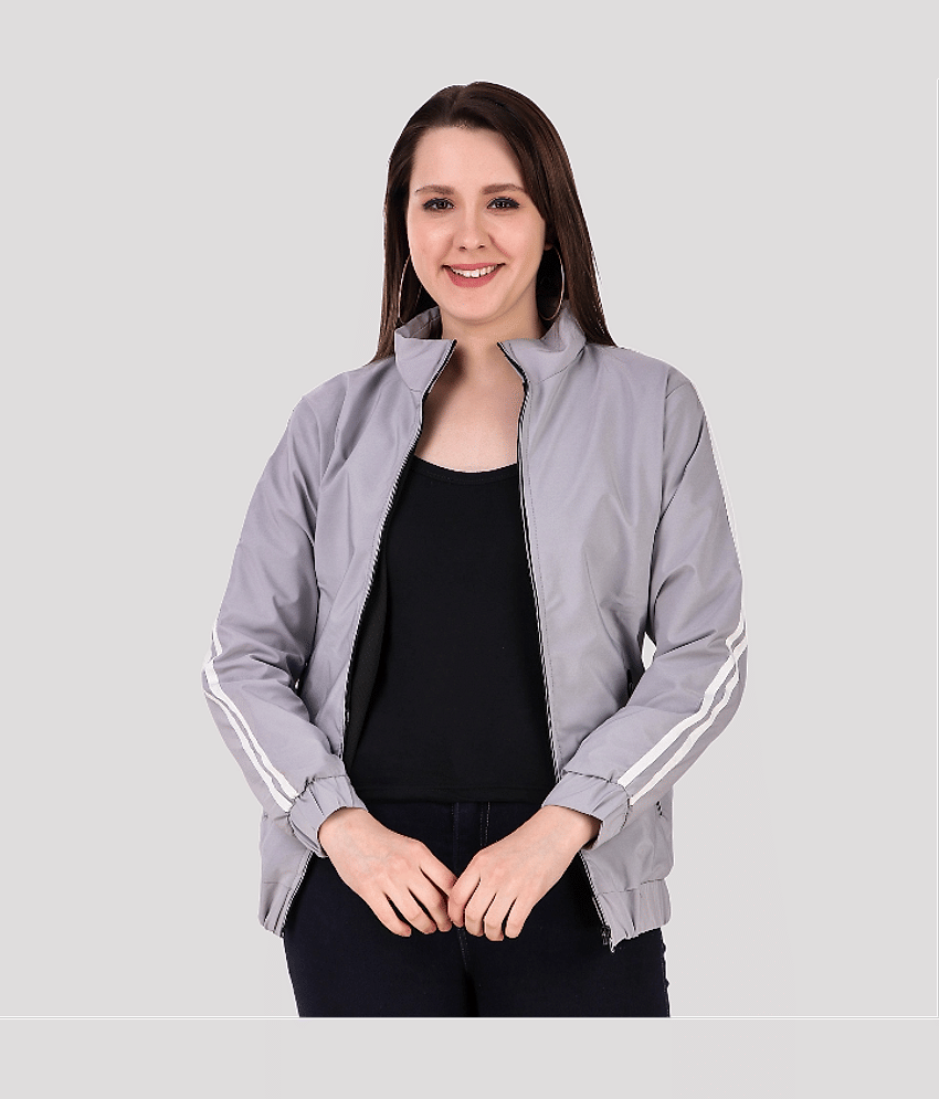 PP Kurtis - Polyester Grey Jackets
