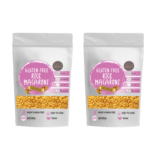 Indulgence Gluten Free Rice Macaroni Pack of 2 (400 gms)