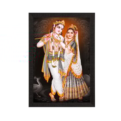 Radha Krishna Painting Digital Printed Religious Wall Art