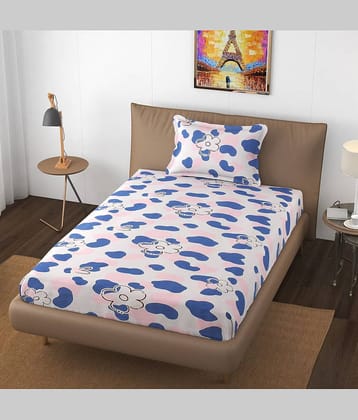 Apala Microfiber Single Bedsheet ( Blue )