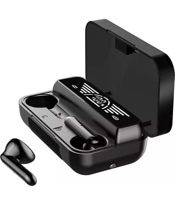 VEhop PowerBank Earbuds, In Ear True Wireless (TWS) 280 Hours Playback IPX4(Splash & Sweat Proof) Auto pairLight weight -Bluetooth V 5.2 Black