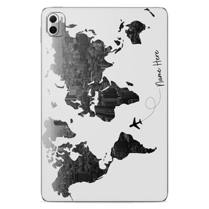 All Over The World Custom Name Xiaomi Pad Skin