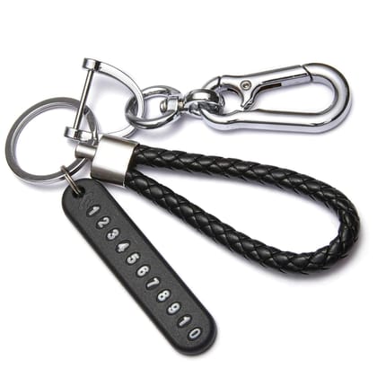 Storite Keychain, Anti-lost Number Card Braided Rope Quick Links Safety Chain | Rigging Accessories Tool | Key Ring Hook | Keychain for Men & Women