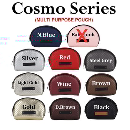 Customized Cosmo Pouch-silver
