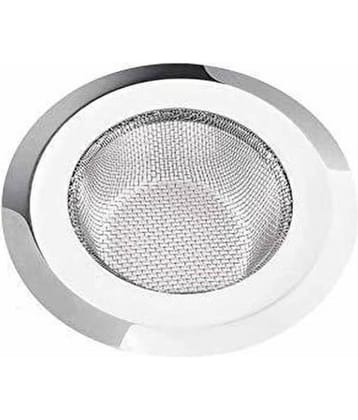 Shree Krishna Stainless Steel Sink Strainer/Jali (Size-3) Silver 4inch Steel Angle Cock