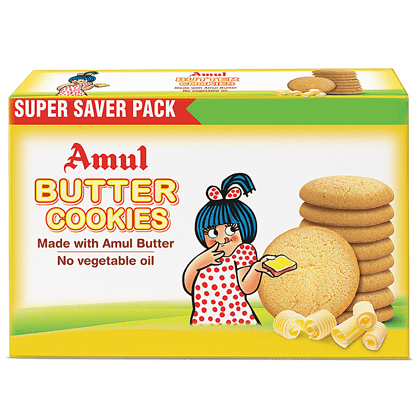 Amul Butter Cookies, 300 G Mono Carton
