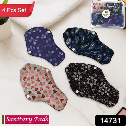 Reusable Cloth Sanitary Pads for Women (4 Pc / Set)