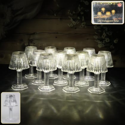 Decorative Crystal Style LED Table Lamps (12 Pc)