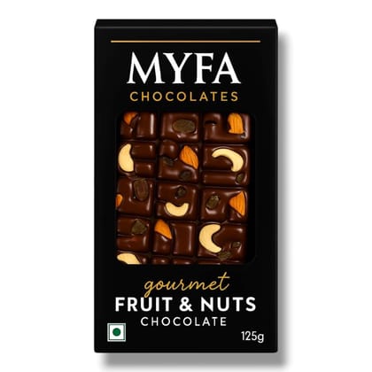 Myfa Chocolates Premium Dry Fruit Chocolate Bar | Fully Loaded with Roasted Nuts Bar