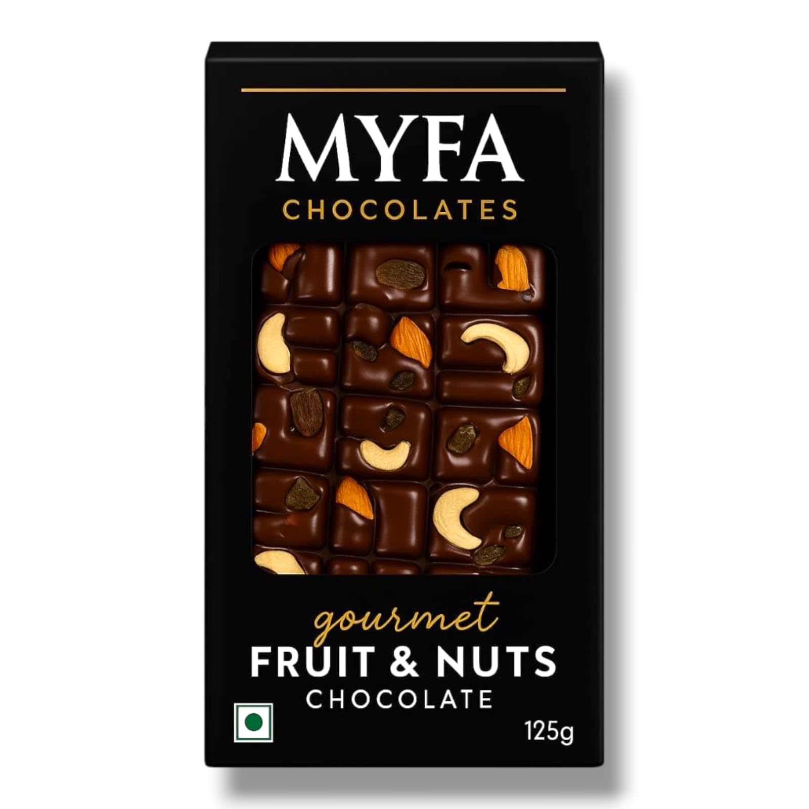 Myfa Chocolates Premium Dry Fruit Chocolate Bar | Fully Loaded with Roasted Nuts Bar