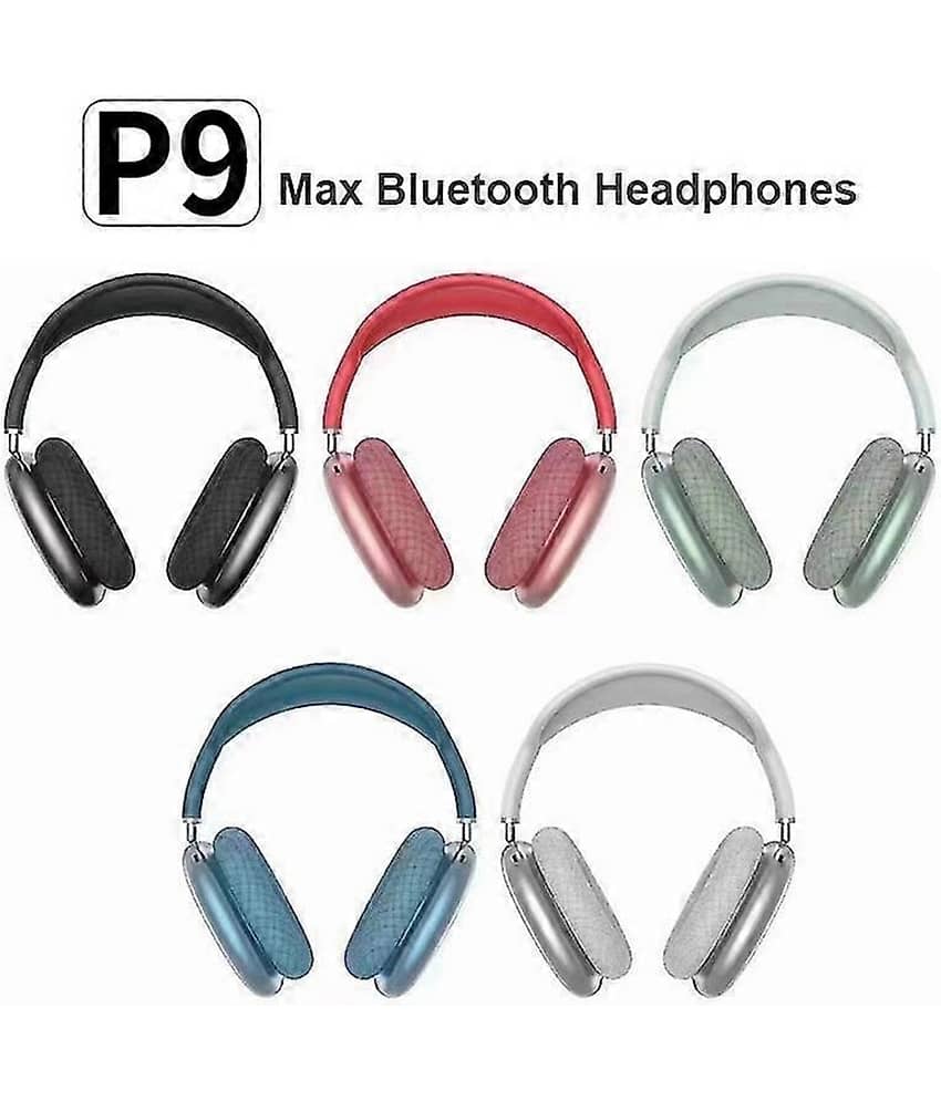 RD Kart P9 Premium Sound Bluetooth Bluetooth Headphone Over Ear 5 Hours Playback Comfirtable in ear fit IPX4(Splash & Sweat Proof) Assorted