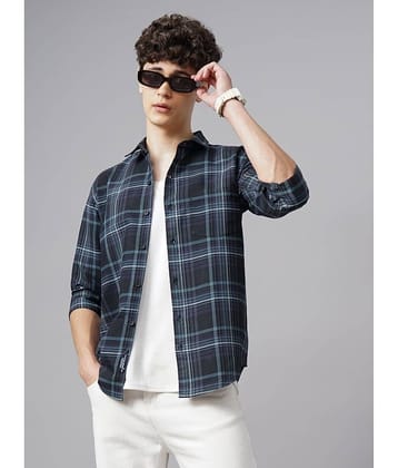 Paul Street 100% Cotton Slim Fit Checks Full Sleeves Men's Casual Shirt - Brown ( Pack of 1 )