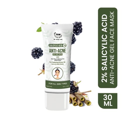 2% Salicylic Acid Anti-acne Gel Face Mask for Spot-free Skin.-30gm