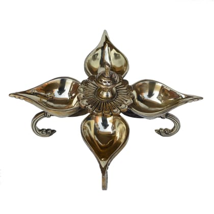 Brass Table Decor Oil Lamp Deepak - Decorative Brass Diya for Home, Height : 5.6 Inch (BSMAS1193 A) Brass Table Decor Oil Lamp Deepak - Decorative Brass Diya for Home, Height : 5.6 Inch (BSMAS1193 A)