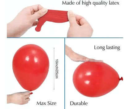 Wektu Premium Party Balloons - Round Shape, Large Size (50 PC)
