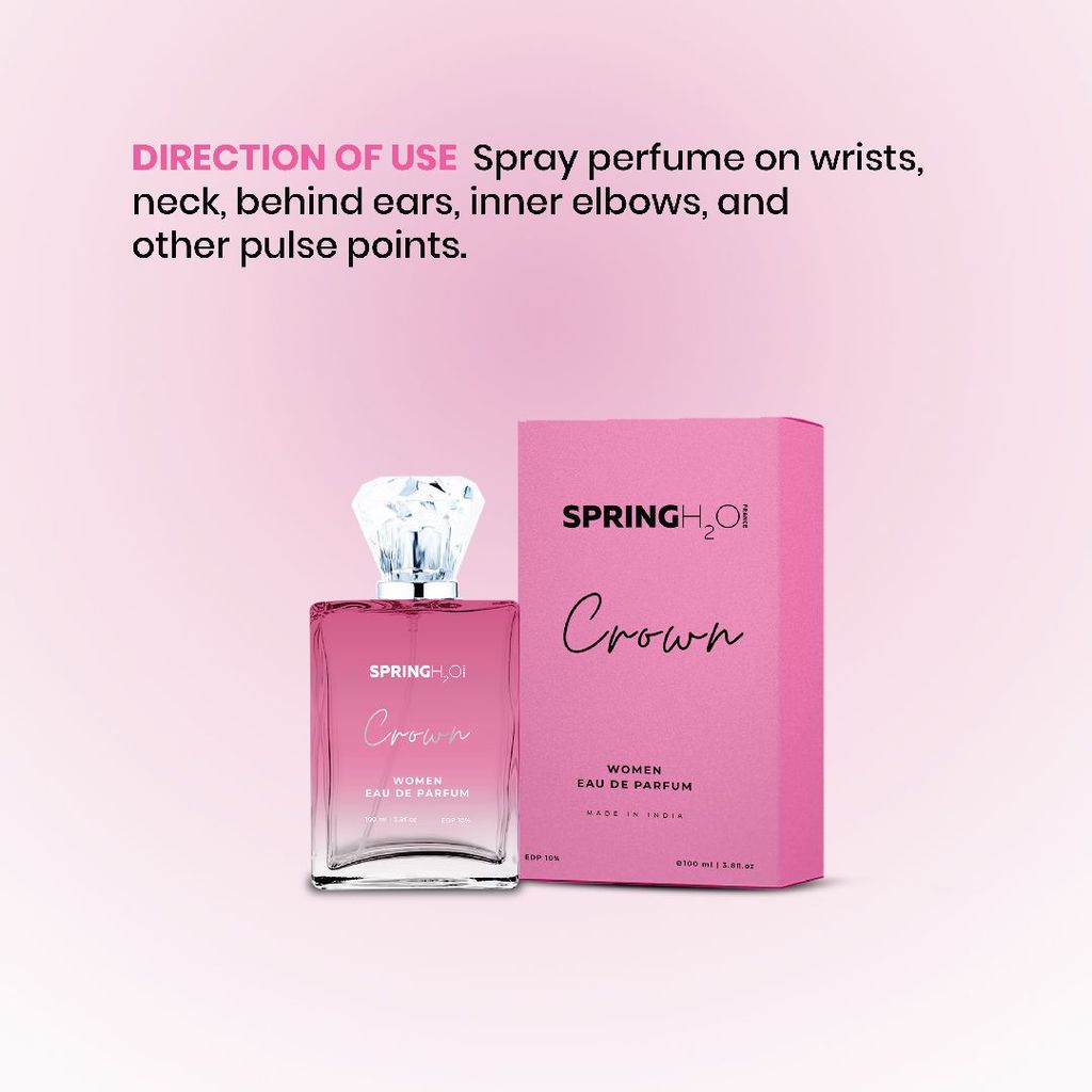 Spring Crown Women's Eau de Parfum, 100ml - Made in India