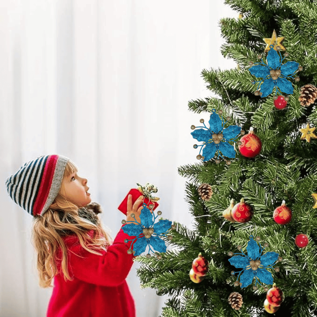 Mistletoe Leaves Blue - 2PC - Party and Festive Needs | Buy online on ZillyBuy