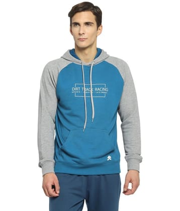 OFF LIMITS Blue Poly Cotton Sweatshirt - S