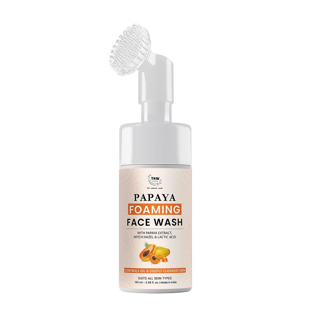 Papaya Foaming Face Wash with Lactic Acid & Panthenol.-100ml
