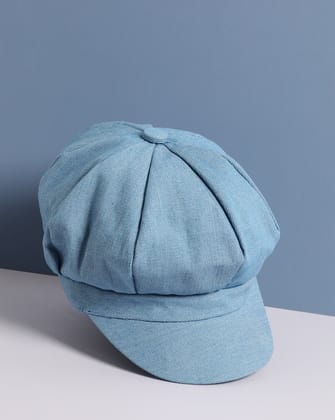 Blue Corduroy Vintage Newsboy Cap-Hat