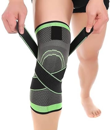 Knee Sleeve, Knee Pads Compression Fit Support -for Joint Pain and Arthritis Relief, Improved Circulation Compression - Wear Anywhere - Single, Pack of 1