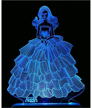 SUPER AJANTA 2022 Barby Doll Night Lamp Multi - Pack of 1