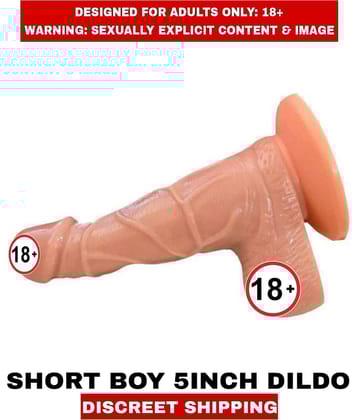 Sexual Wellness Women's Sex Toys Realistic Short Boy 5inch Silicon Dildo Satisfier For Women