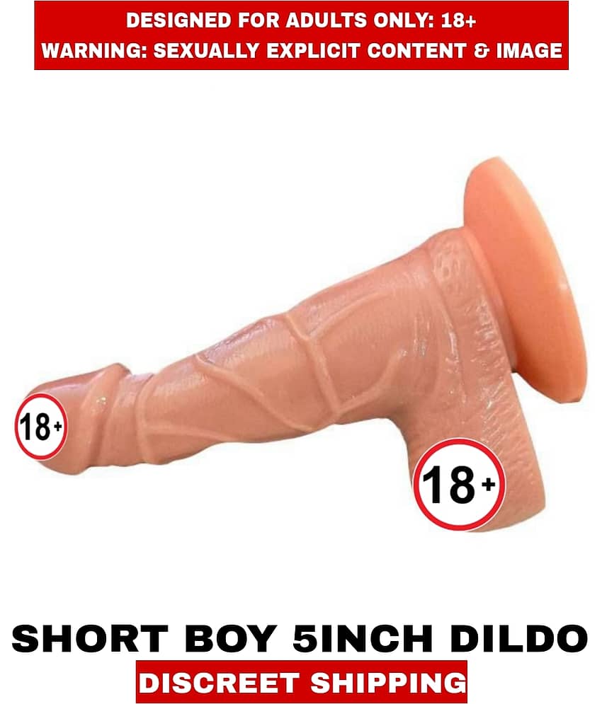 Sexual Wellness Women's Sex Toys Realistic Short Boy 5inch Silicon Dildo Satisfier For Women