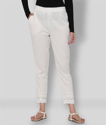 Juniper - Gold Cotton Slim Fit Women's Casual Pants  ( Pack of 1 )