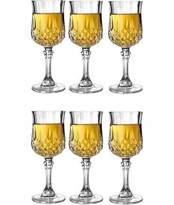 Somil Wine  Glasses Set,  100 ML - (Pack Of 6)