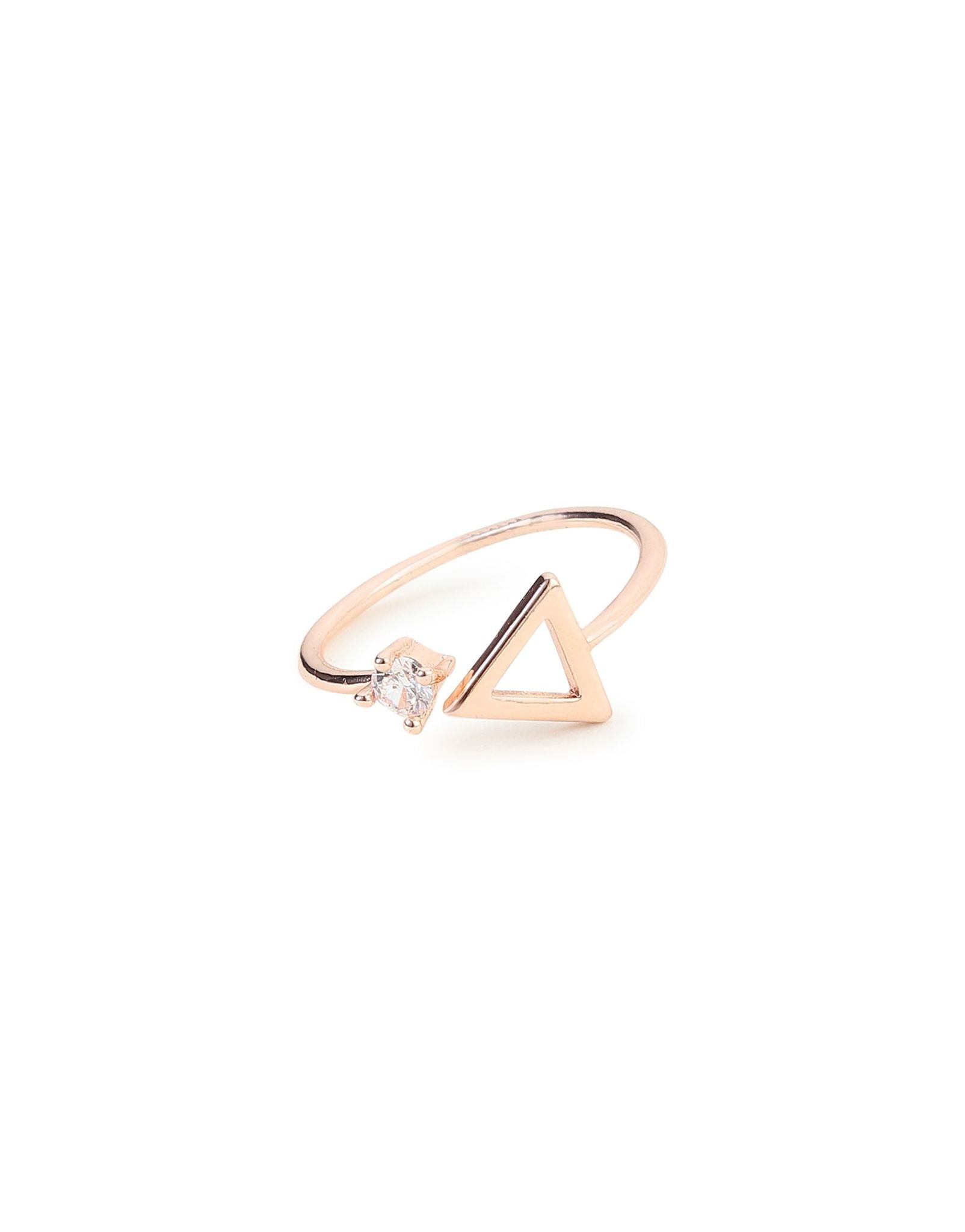 Rose Gold Triangle Ring