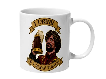 Multicolor Game Of Thrones I Drink And I Know Things Tyrion Lannister Ceramic Mug