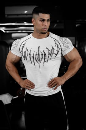 NIGHT WALKER ELITE COMPRESSION BLACK PRINT (CELESTIAL WHITE)-S