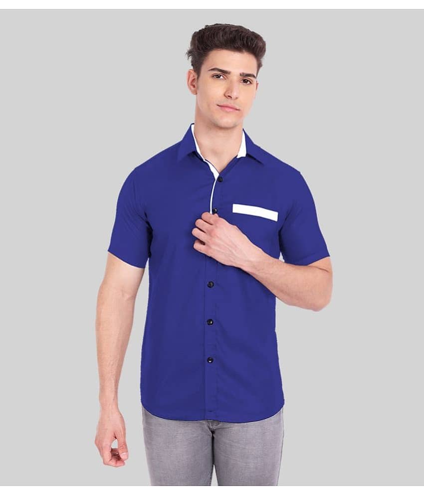 Vida Loca - Turquoise  Cotton Blend Slim Fit Men's Casual Shirt ( Pack of 1 )