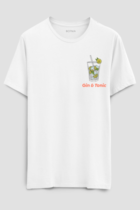 Gin & Tonic- Half sleeve t-shirt-XS