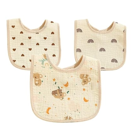 Soft Cotton Baby Feeding Bib – Absorbent & Comfortable (0 - 2Months) Soft Cotton Baby Feeding Bib – Absorbent & Comfortable (0 - 2Months)
