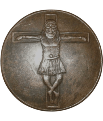 skonline - JESUS CHRIST EAST INDIA CO. ONE ANNA 1 Numismatic Coins