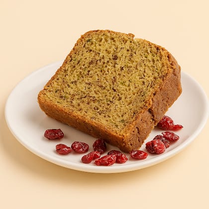 Matcha Cranberry Slice Cake