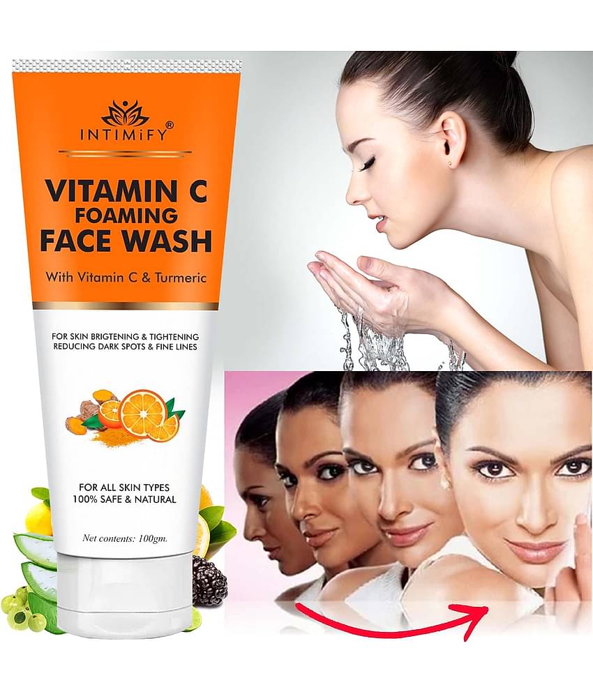 Intimify Vitamin C Face Wash, Oil Removal Face Wash, Skin Brightening Face Wash, 100 Gms