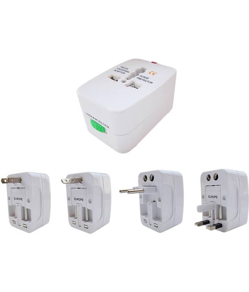 9 Uine Universal Travel Adaptor Surge Protector