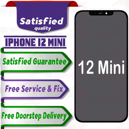Apple iPhone 12 Mini  (display glass combo folder) Mobile Display LCD Screen With Touch.Black