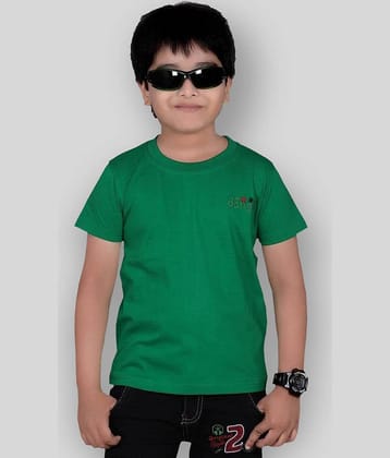 Dongli Pack of 1 Boys Cotton T-Shirt ( Green )