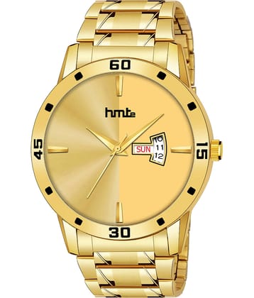 HMTe - Gold Metal Analog Men's Watch